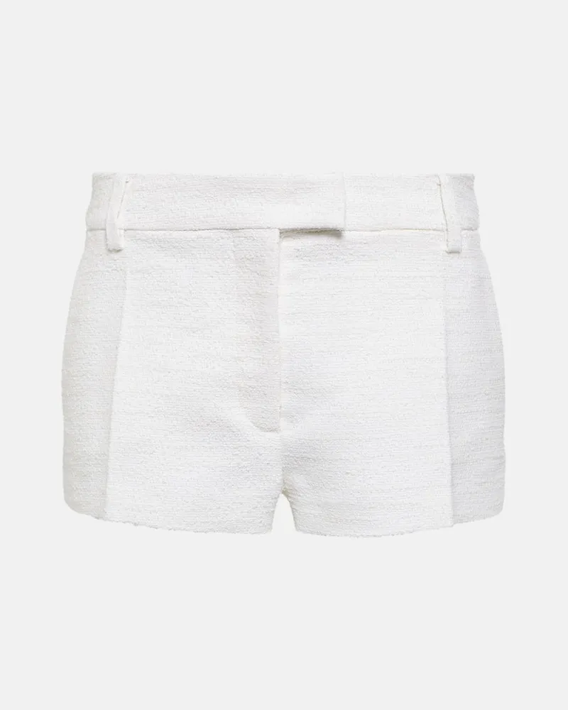Valentino Garavani Shorts aus Tweed Weiß