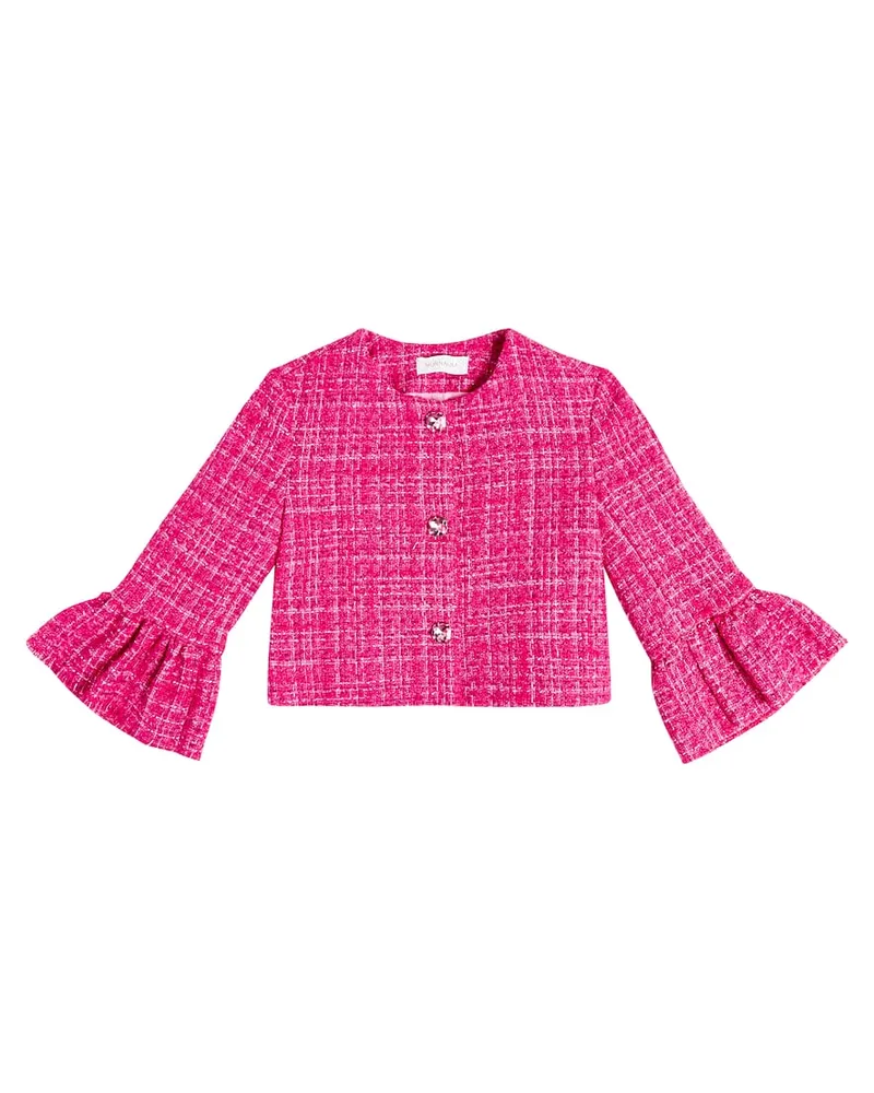 Monnalisa Verzierte Jacke aus BouclÃ Multicolor