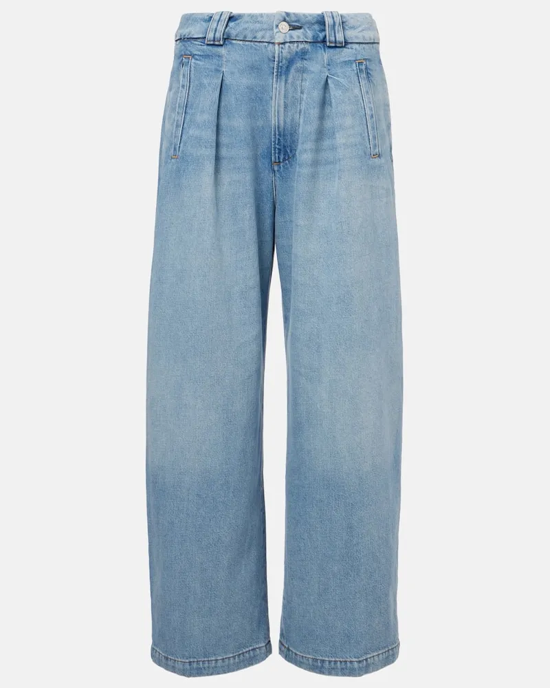 Citizens of humanity Weite Cropped-Hose Cara aus Twill Blau