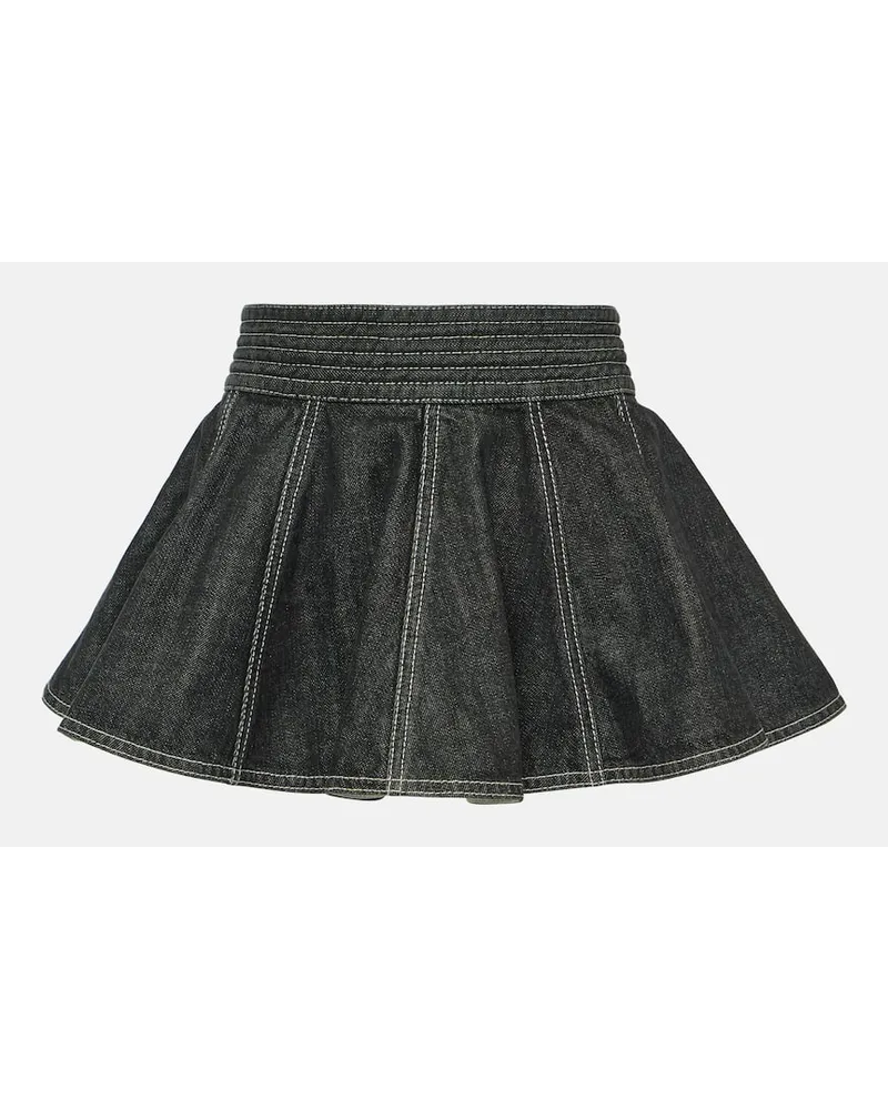 Alaïa Alaïa Gürtel aus Denim Schwarz