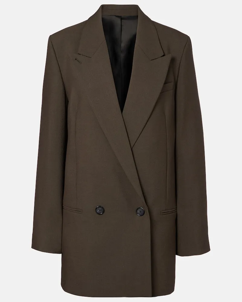 Totême Blazer aus einem Wollgemisch Braun