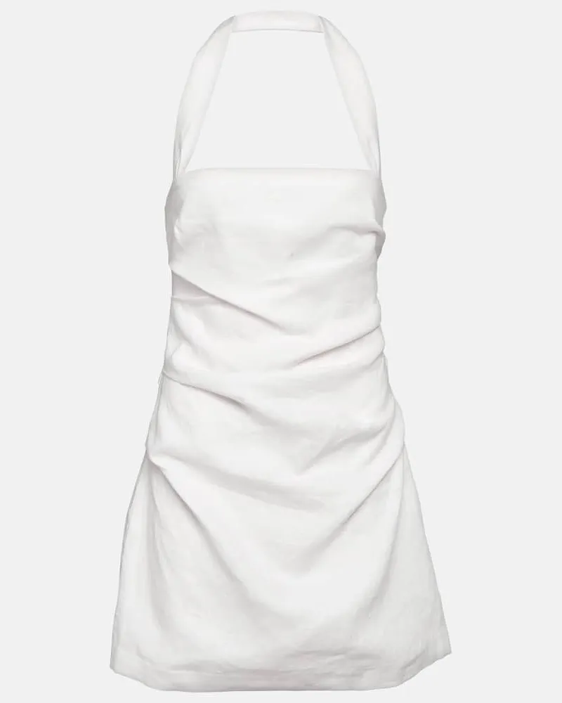 SIR Minikleid Noemi aus Leinen Weiß