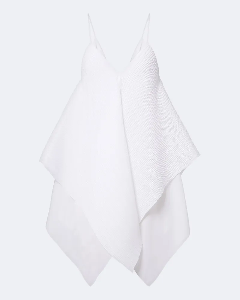 J.W.Anderson Top aus Crêpe de Chine Weiß