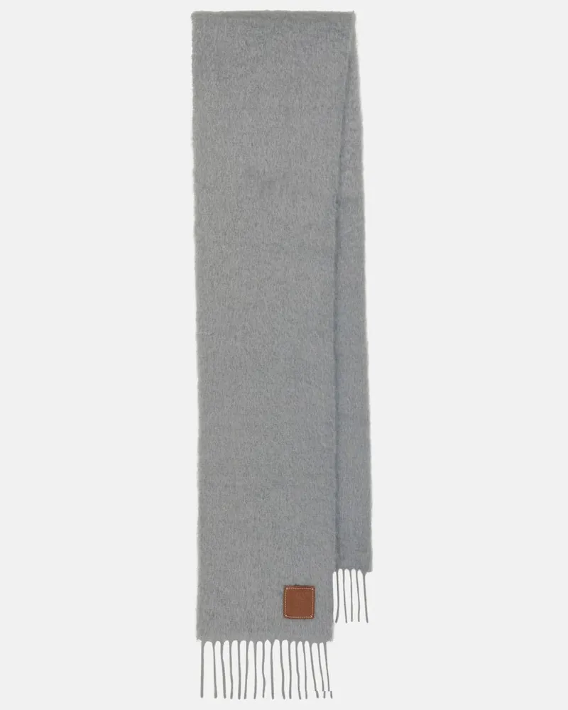 Loewe Schal Anagram aus einem Mohairgemisch Grau