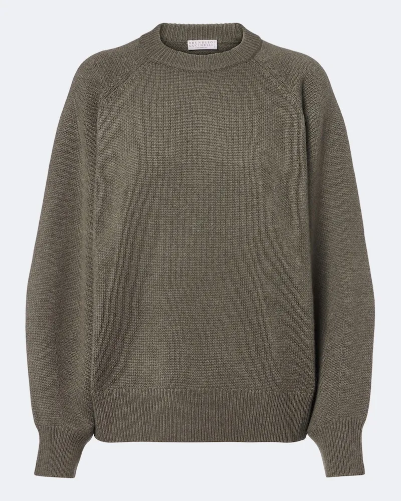 Brunello Cucinelli Pullover aus Kaschmir Grün