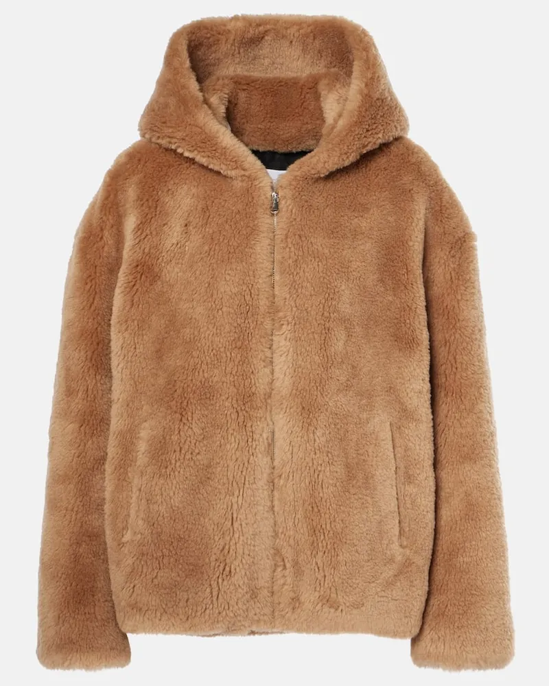 Yves Salomon Jacke aus Wolle Beige