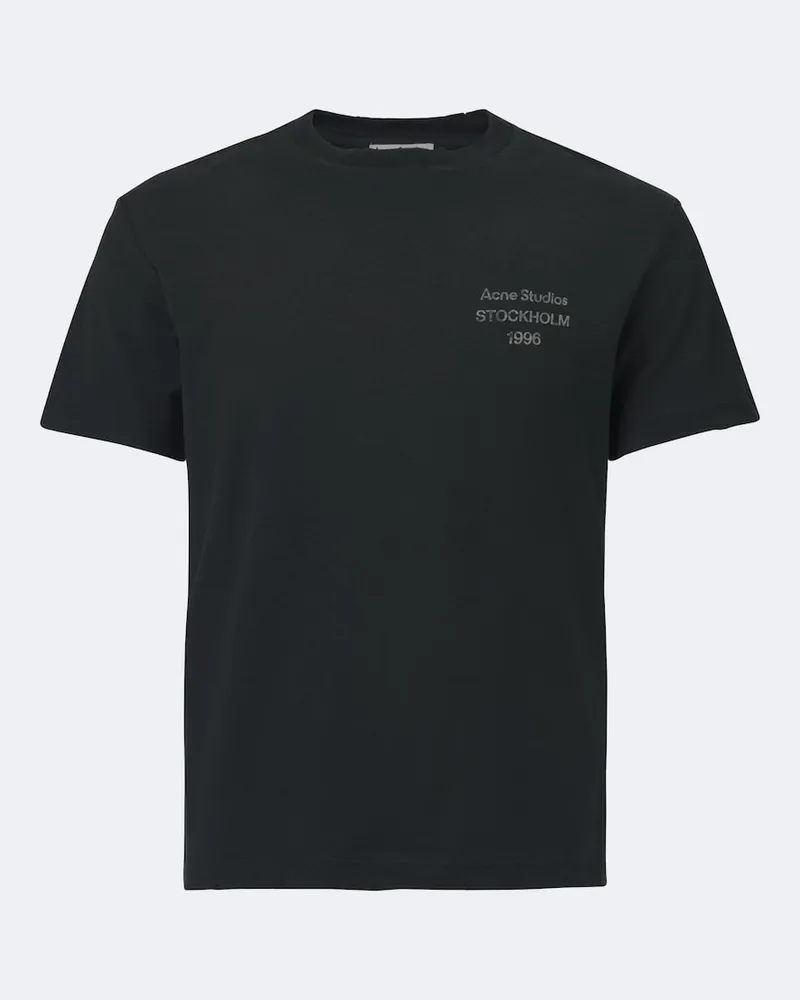 Acne Studios T-Shirt aus Jersey Schwarz