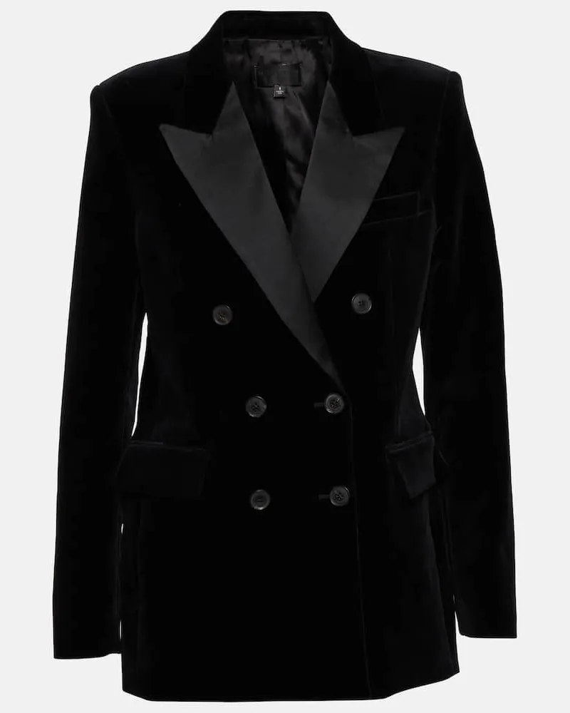 Nili Lotan Blazer Valentine aus Samt Schwarz