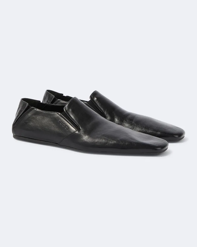 Gucci Slip-Ons Cupertino aus Leder Schwarz