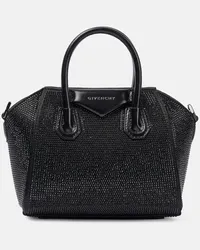 Givenchy Tote Antigona Toy Mini mit Kristallen Schwarz