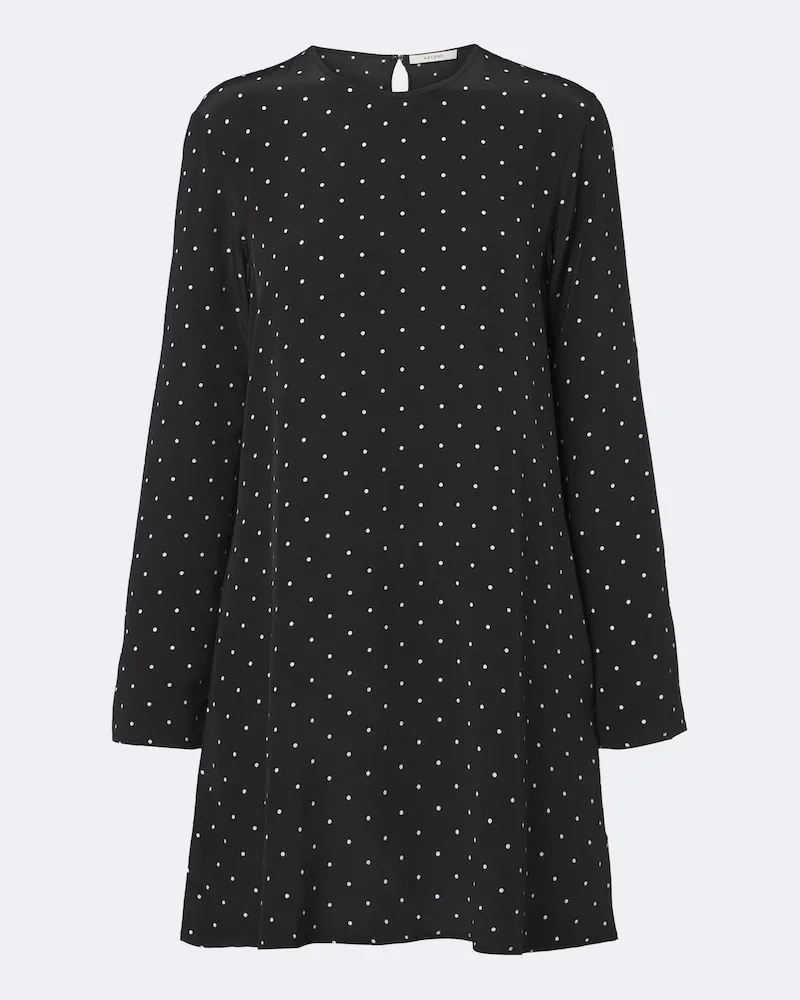 ASCENO Minikleid Larissa aus Seide Schwarz