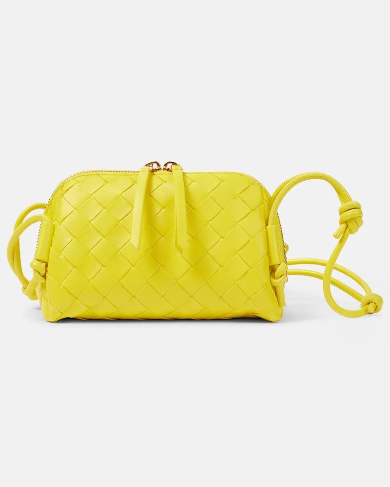 Bottega Veneta Schultertasche Concert aus Leder Gelb