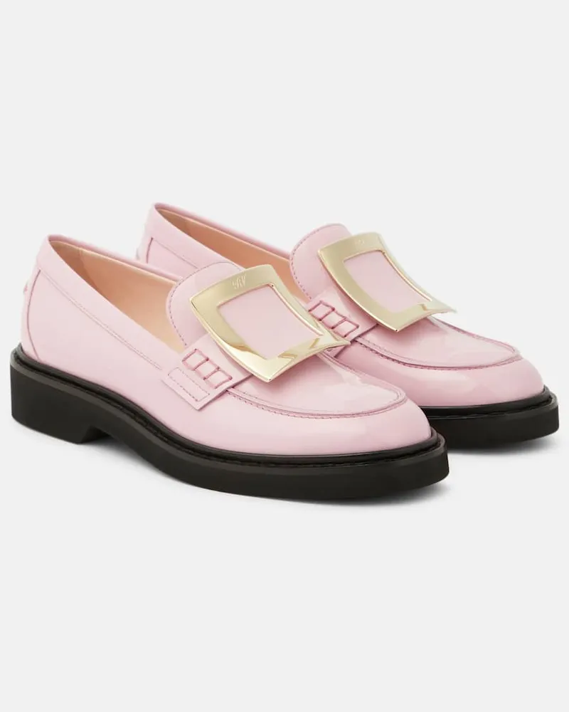 Roger Vivier Loafers Viv' Rangers aus Lackleder Rosa