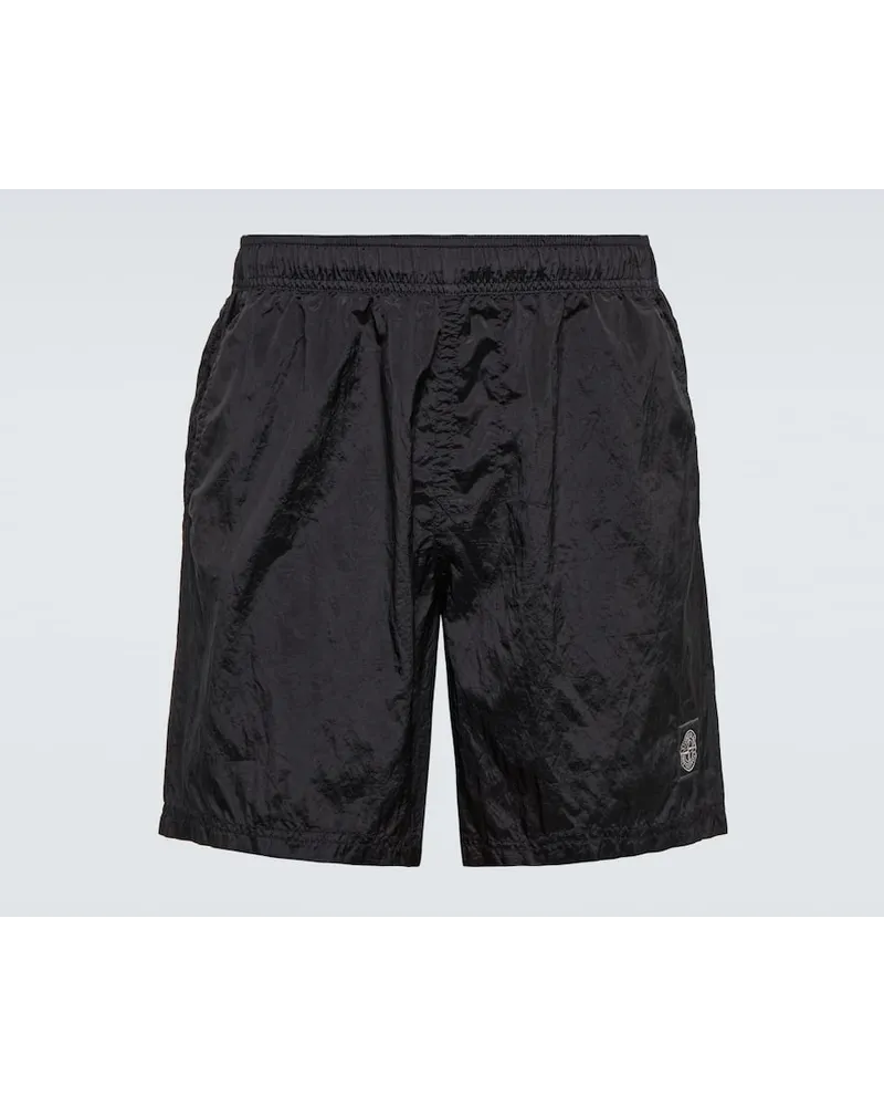 Stone Island Badeshorts Compass Schwarz