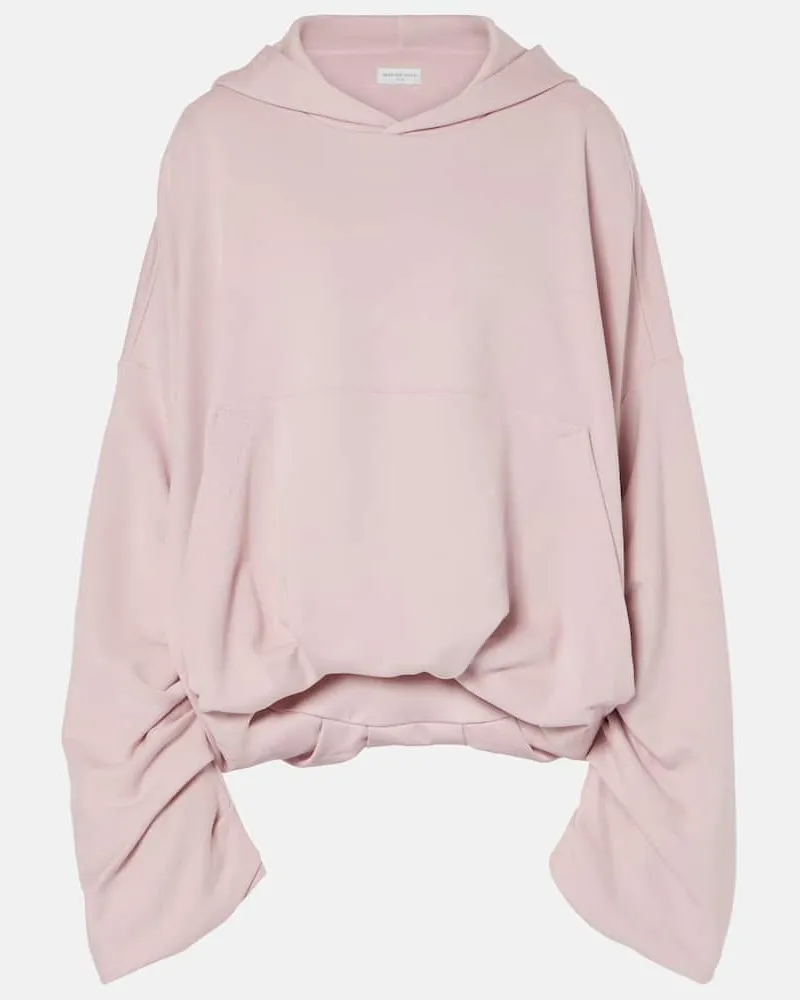 Dries van Noten Oversize-Hoodie aus Baumwolle Pink