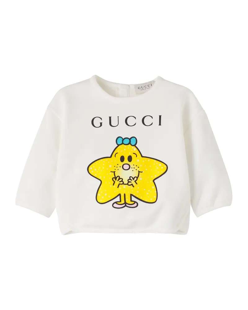 Gucci X Mr. Men Sweatshirt Little Miss Baby Weiß