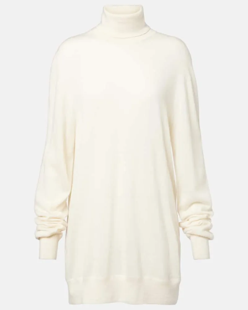 The Row Rollkragenpullover Lizzy aus Kaschmir Weiß