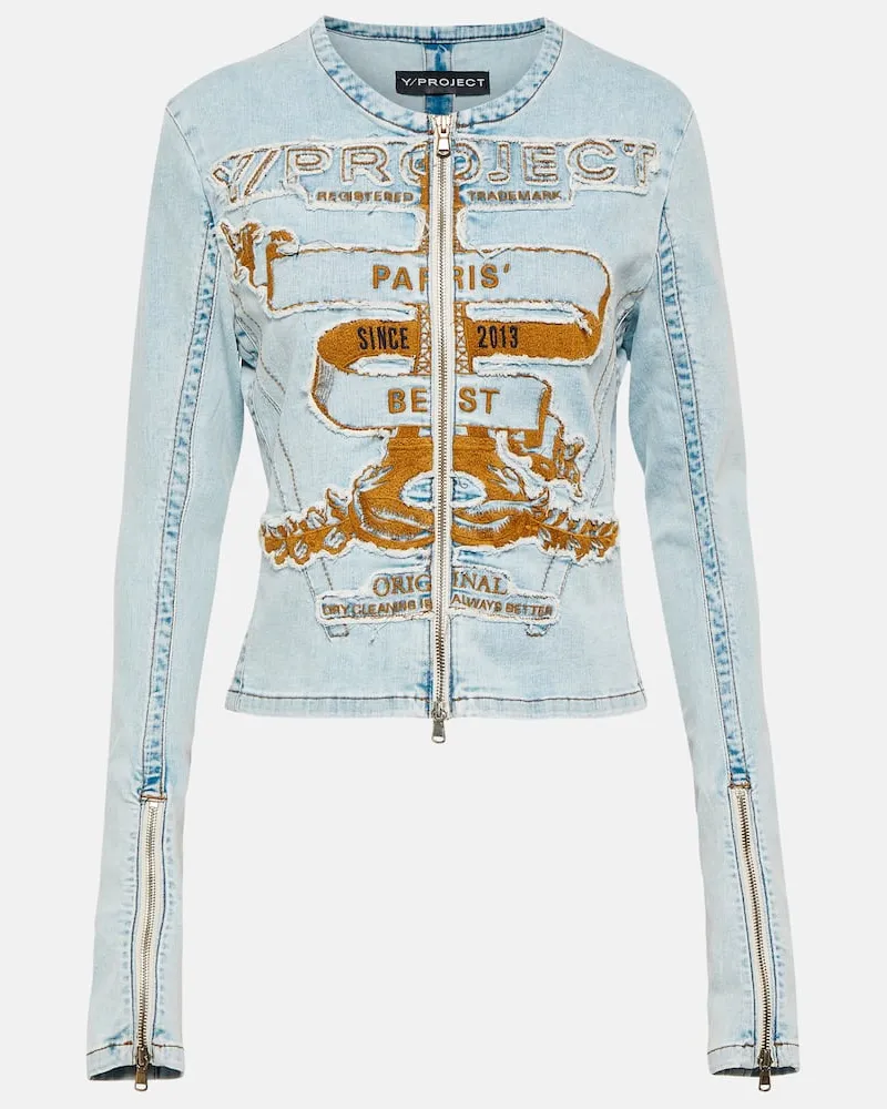 Y/PROJECT Jeansjacke Paris' Best Blau