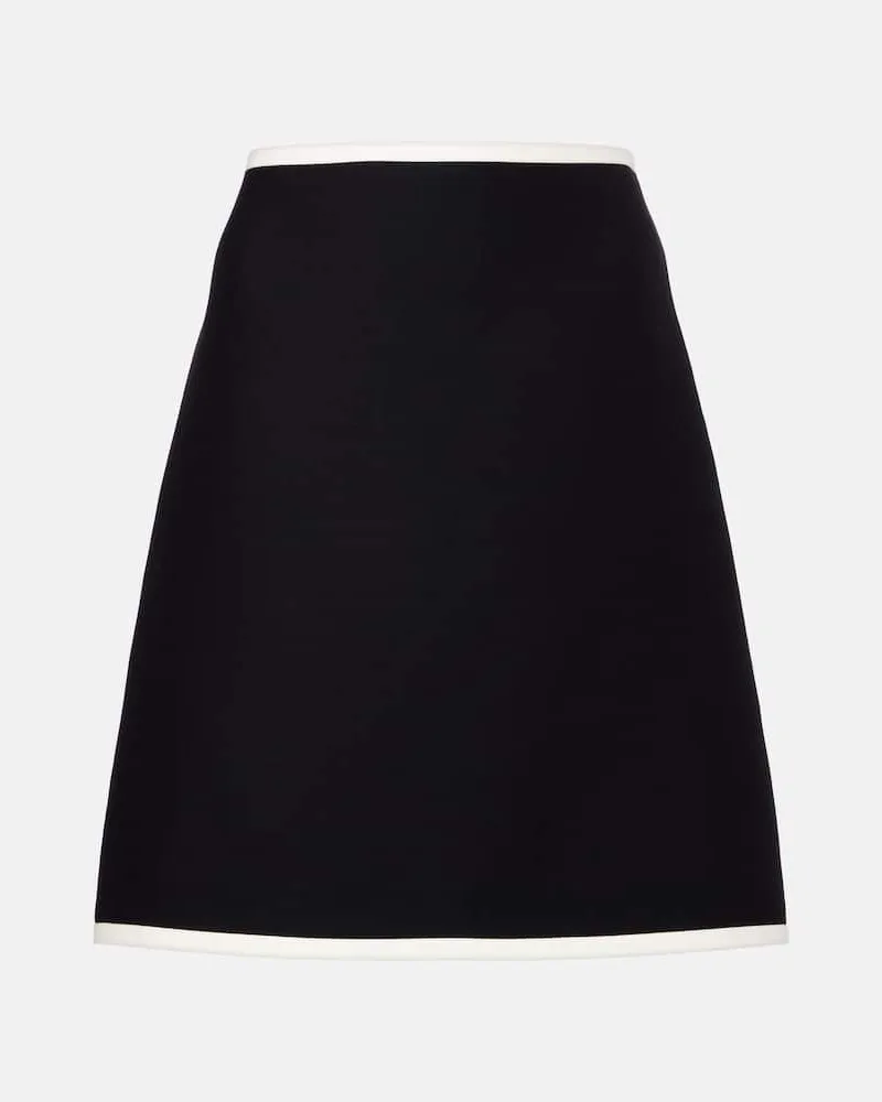 Valentino Garavani Minirock aus Crepe Couture Schwarz