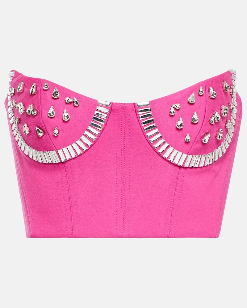 Area Verziertes Bustier-Top Rosa
