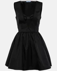 Prada Minikleid aus Re-Nylon Schwarz