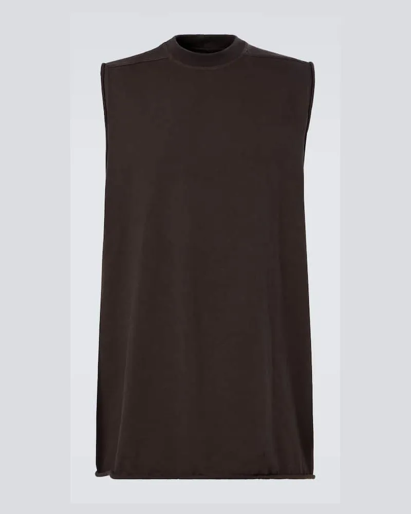 Rick Owens Top Jumbo aus Baumwoll-Jersey Braun