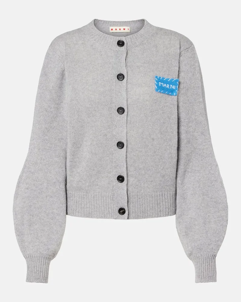 Marni Cardigan aus Kaschmir Grau