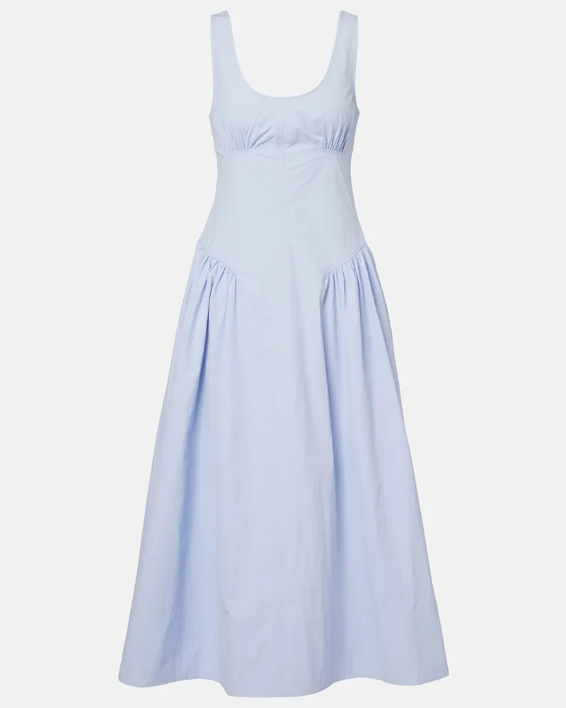 Proenza Schouler White Label Midikleid Kendall Blau