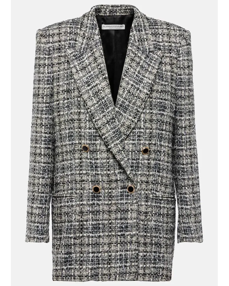 Alessandra Rich Blazer aus Tweed Multicolor