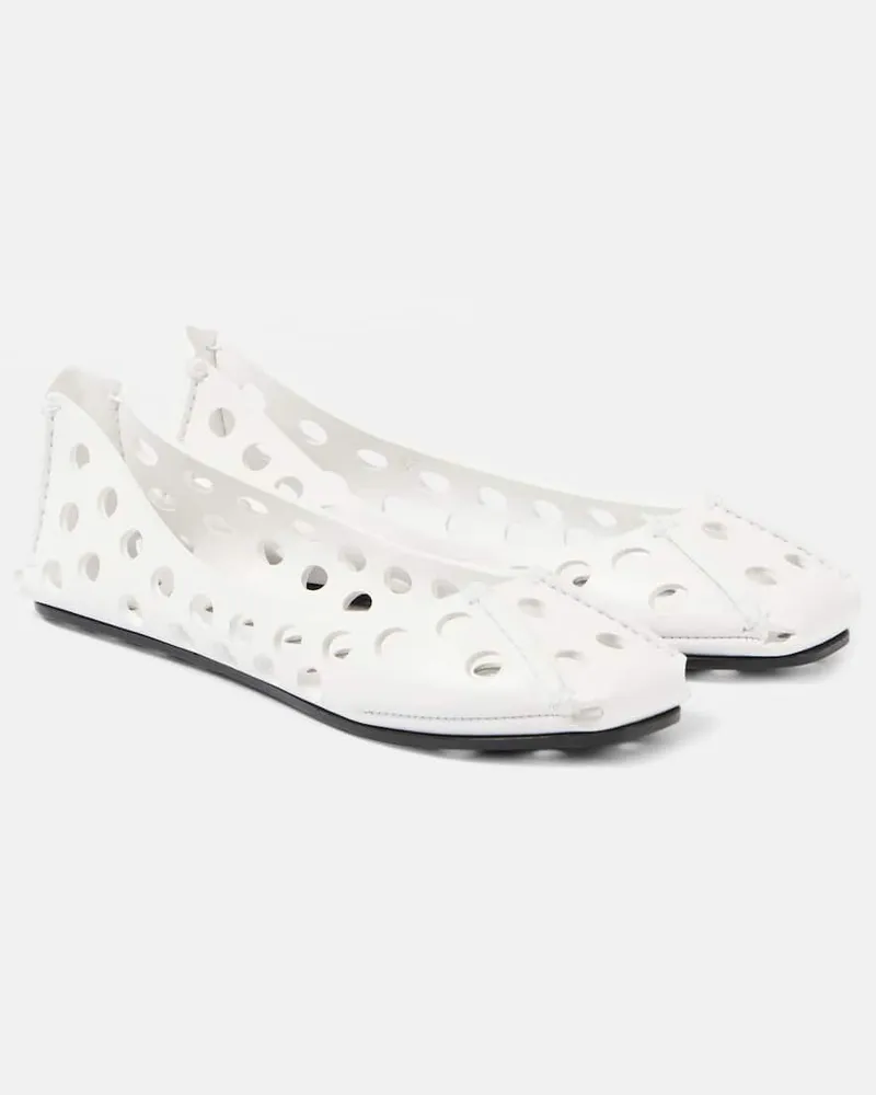 Alaïa Alaïa Ballerinas Perfo aus Leder Weiß