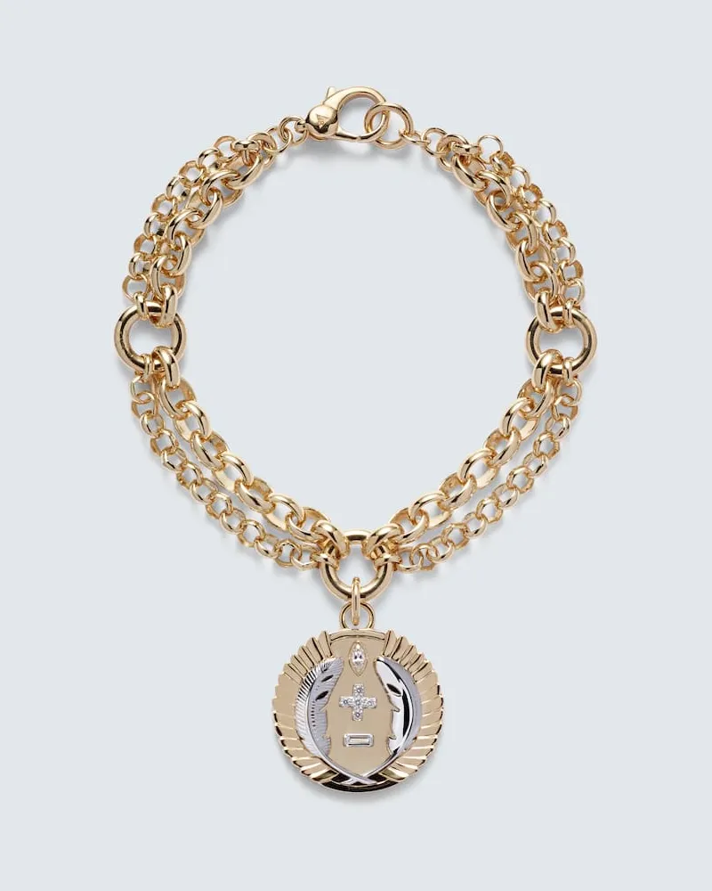 FOUNDRAE Armband Vivacity aus 18kt Gelbgold mit Diamanten Gold