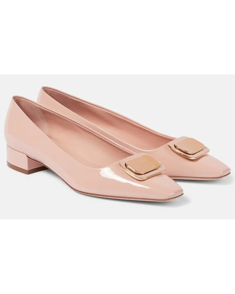 Ferragamo Ballerinas Venera aus Lackleder Pink