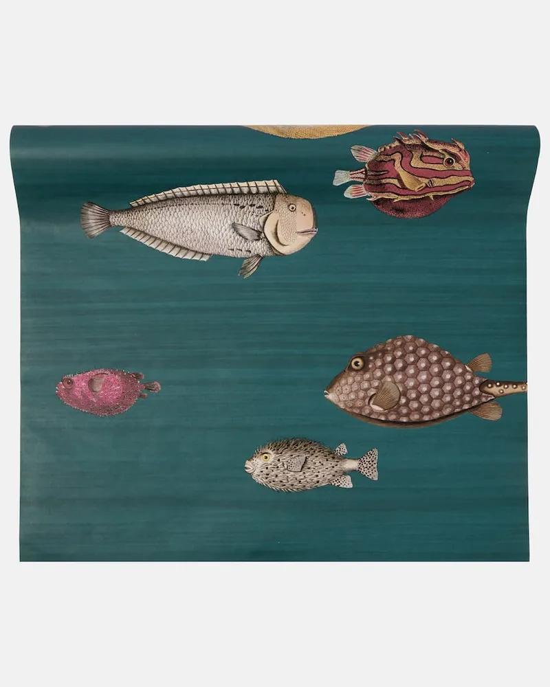 Fornasetti X Cole & Son Tapete Acquario Grün