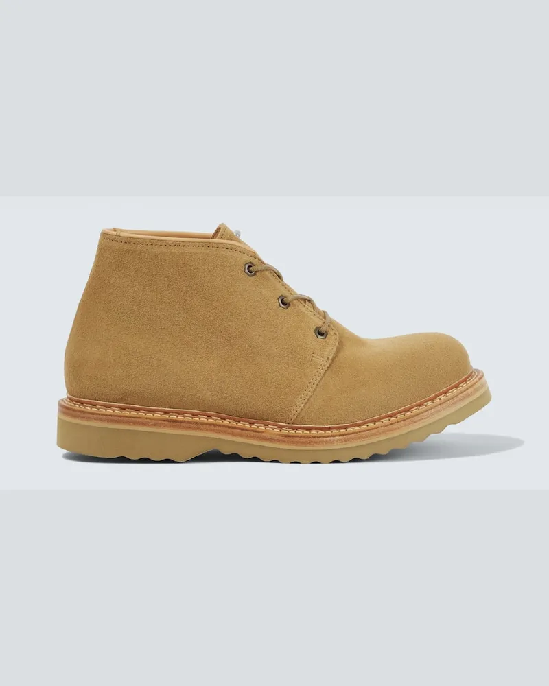 Our Legacy Desert Boots Chukka aus Veloursleder Beige