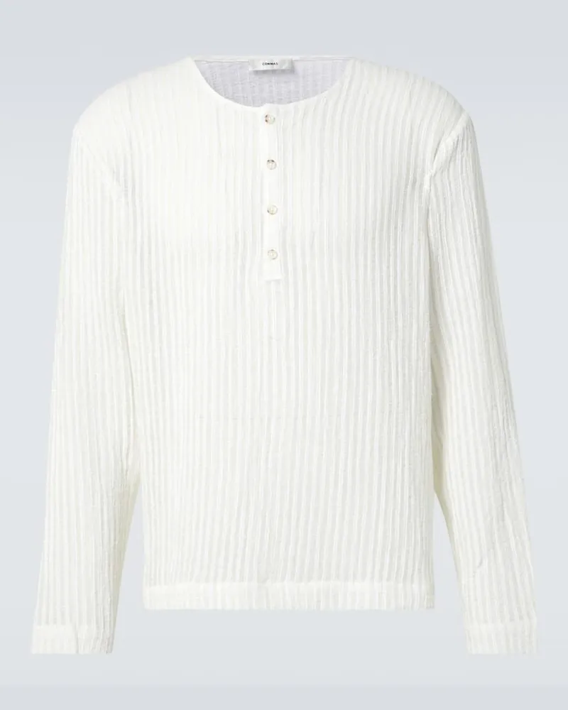 COMMAS Henley-Top Weiß
