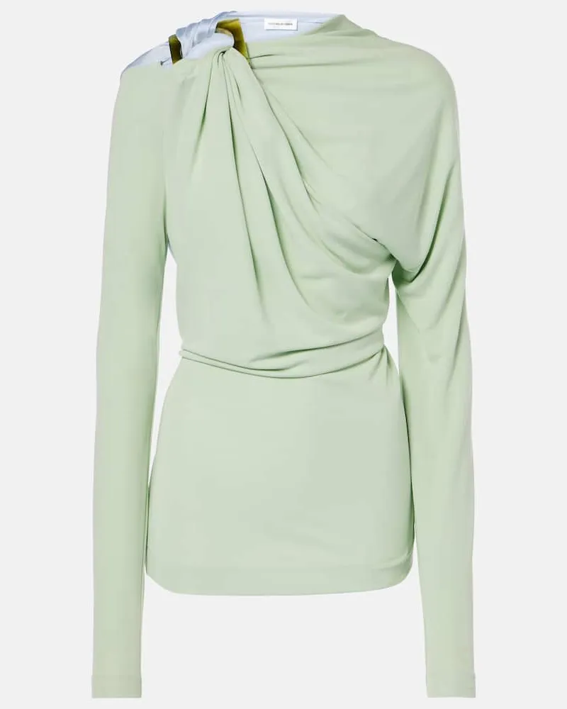 Victoria Beckham Top aus Jersey Schwarz
