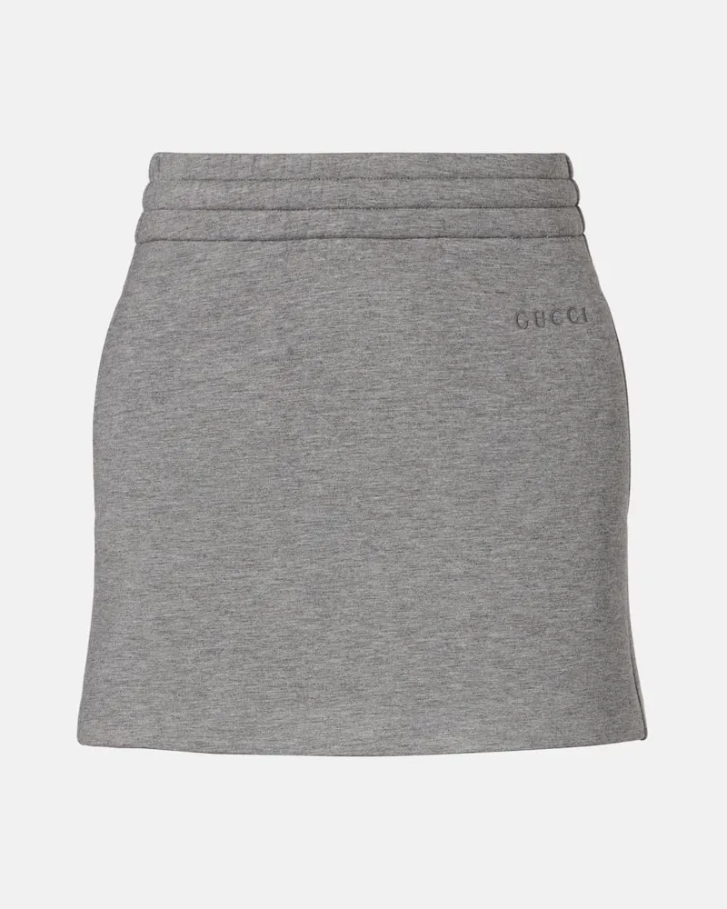 Gucci Minirock aus Jersey Grau