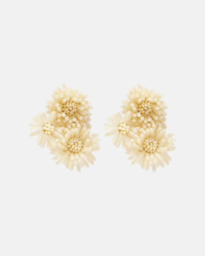 Oscar de la Renta Clip-Ohrringe Pompom Gold