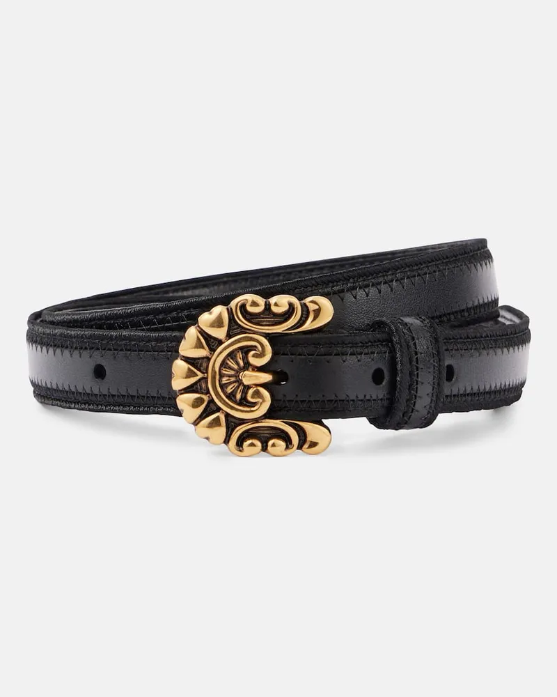 Etro Gürtel aus Leder Schwarz
