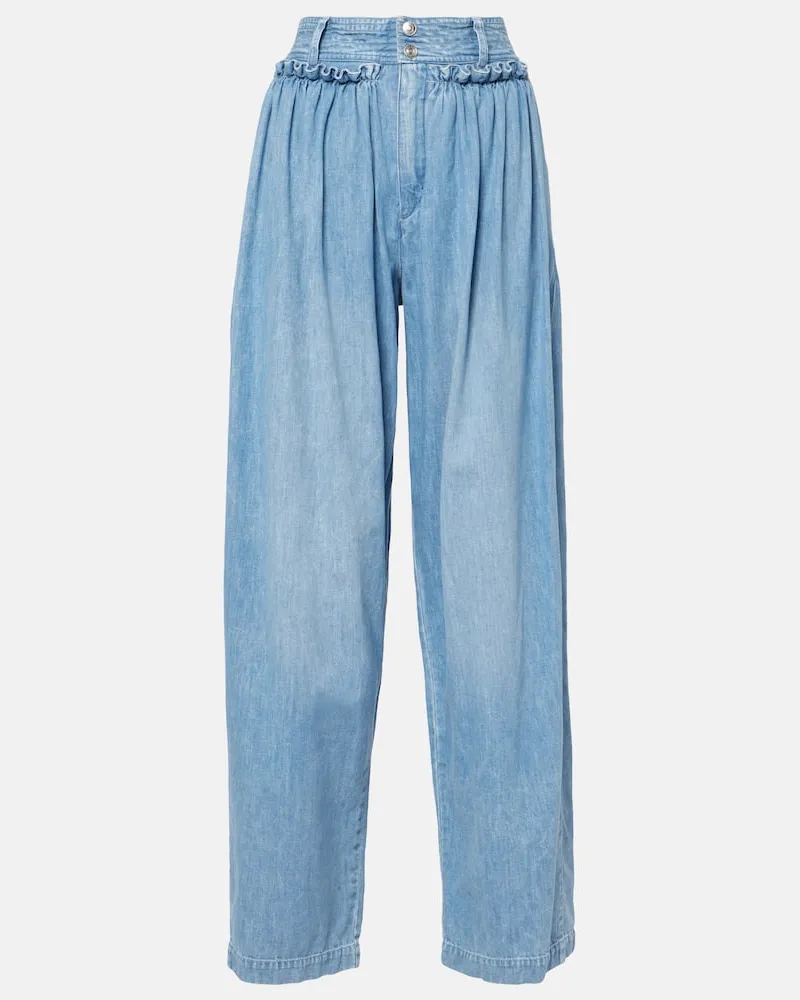 Isabel Marant High-Rise Wide-Leg Jeans Inaya Blau