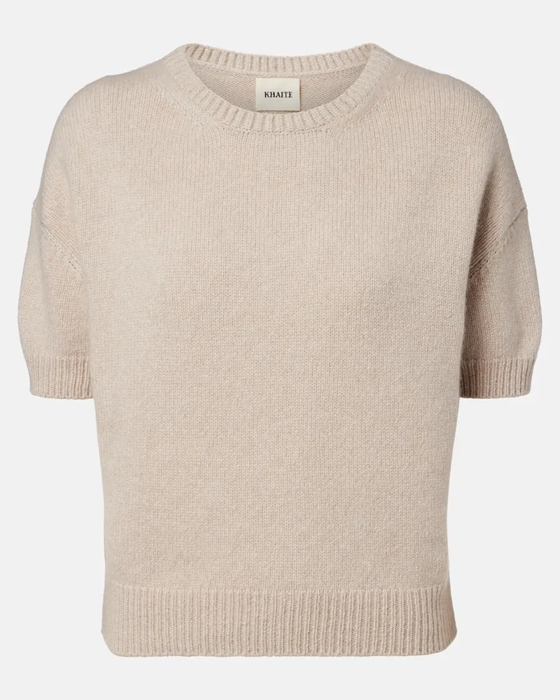 KHAITE Pullover Golden aus Kaschmir Beige