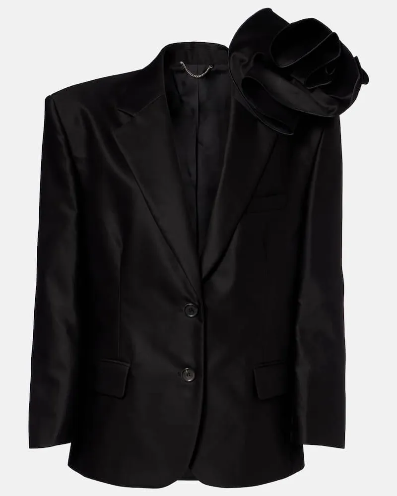Magda Butrym Blazer aus Baumwolle Schwarz