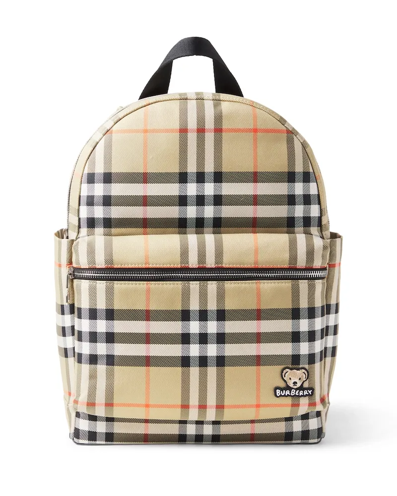 Burberry Rucksack Burberry Check mit Leder Beige