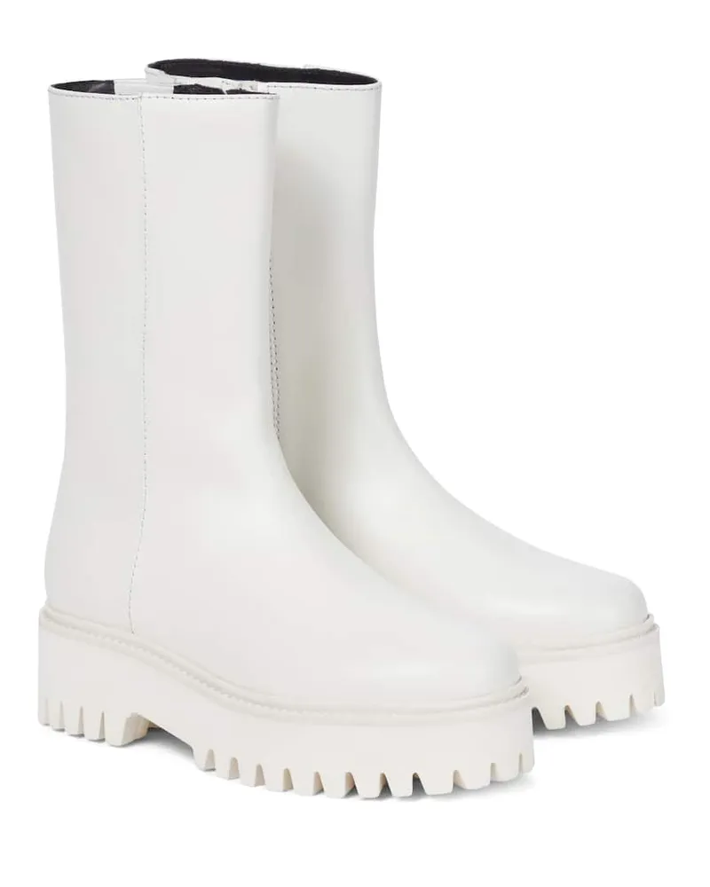Dorothee Schumacher Stiefel Sporty Elegance aus Leder Weiß