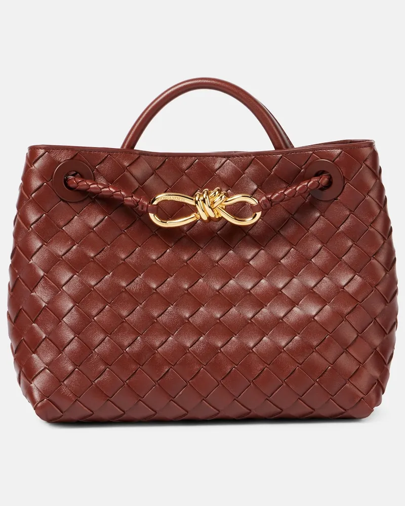 Bottega Veneta Tote Bag Andiamo Small aus Leder Braun