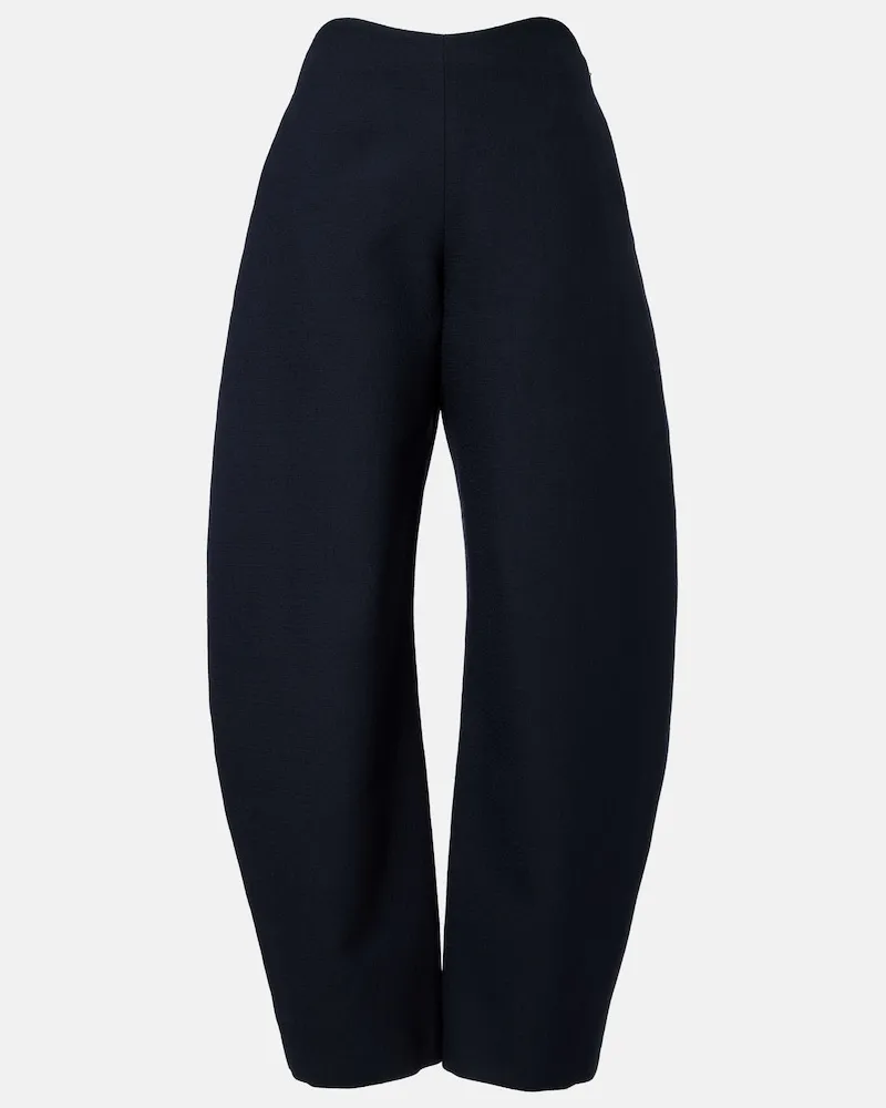 Alaïa Alaïa Hose aus Woll-Crêpe Grau