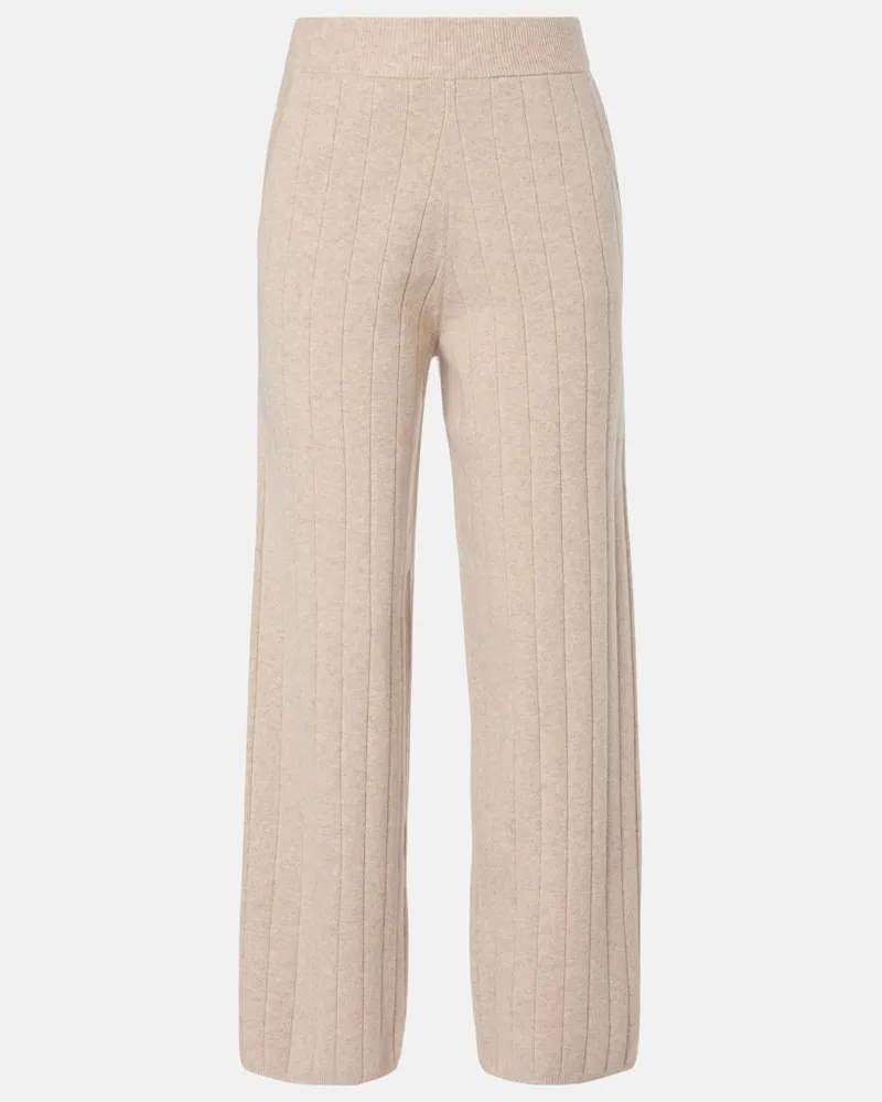 Max Mara Jogginghose Jardin aus Kaschmir Beige