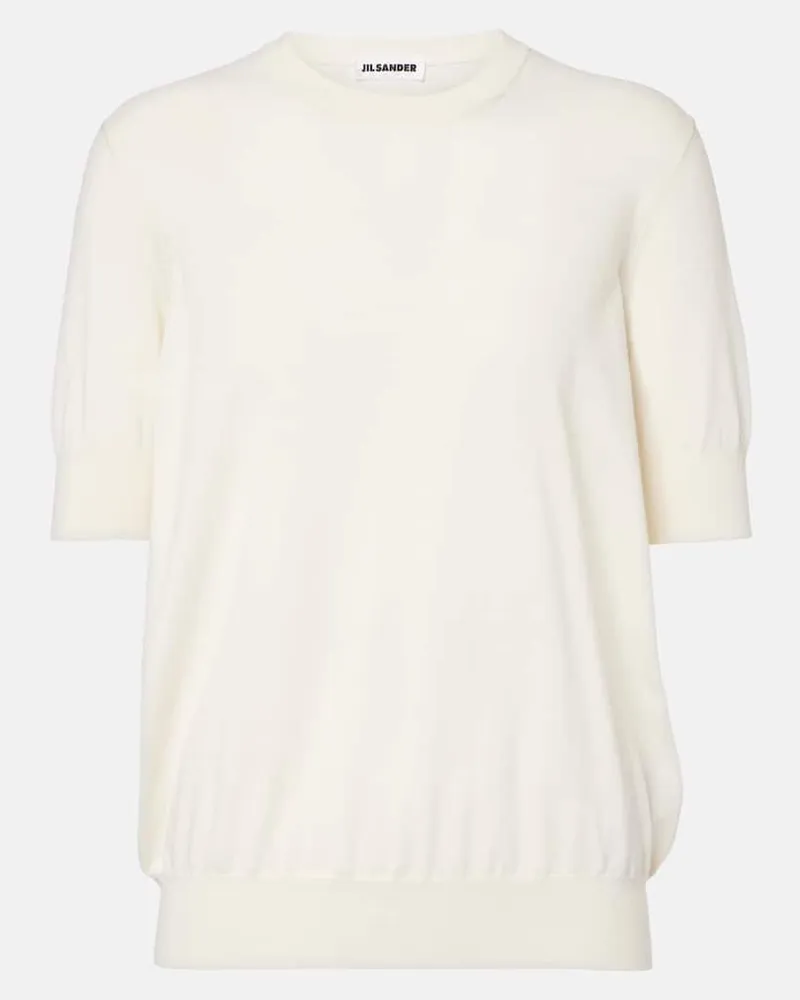 Jil Sander Pullover aus Baumwolle Beige