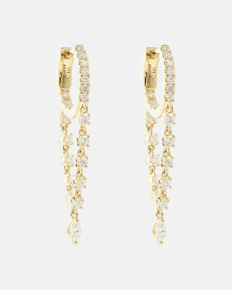 ANITA KO Ohrringe Sienna aus 18kt Gelbgold mit Diamanten Gold
