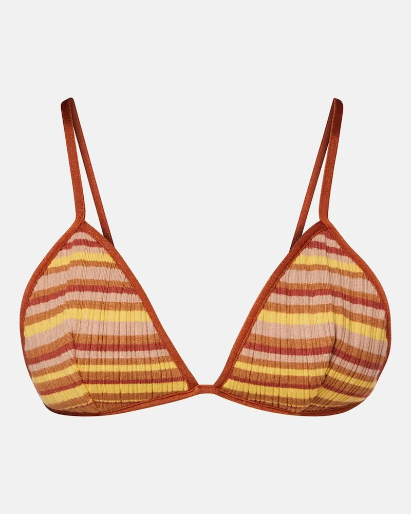 BANANHOT Bikini-Oberteil Ann aus Rippstrick Multicolor